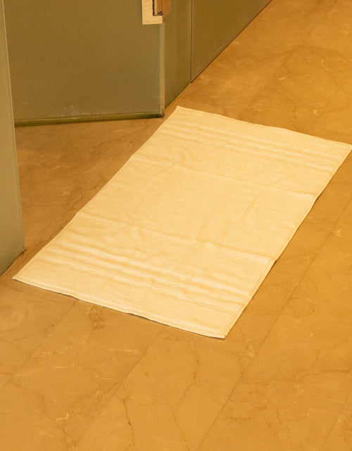 Load image into Gallery viewer, Mosobam Luxury Turkish Bath Mat 20x34 White 1000 GSM Bamboo Viscose Cotton
