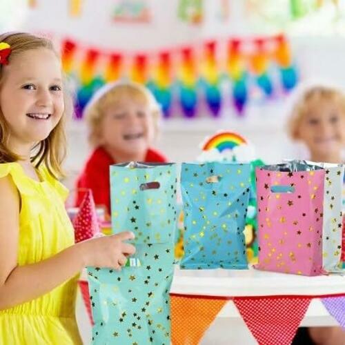 Load image into Gallery viewer, Generic Party Favor Bags 6x9in Assorted 25 pcs Birthday Baby Shower
