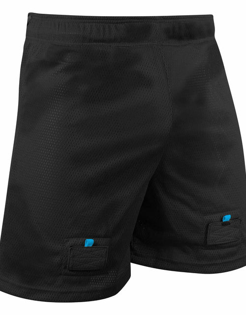 Load image into Gallery viewer, CHAMPRO Rink Textured Polyester Mesh Shorts Black Size S
