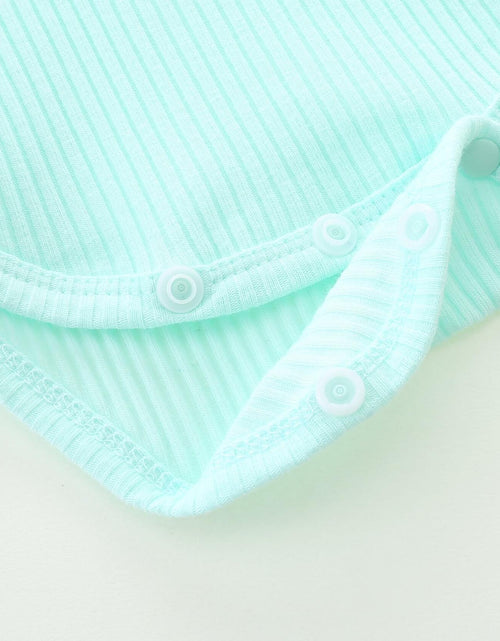 Load image into Gallery viewer, Hikido Baby Romper Cotton Onesie Toddler 12-18 Months Sky Green Size 12-18M
