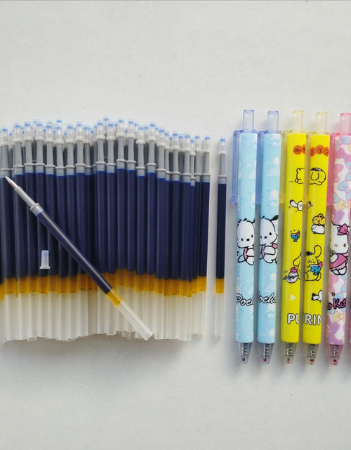 Load image into Gallery viewer, Twokiln Gel Ink Pen Refills Black 0.5mm 80 Pcs Smooth Writing
