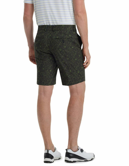 Load image into Gallery viewer, M MAELREG Mens Lightweight Water-Resistant Golf Shorts Black Grid Size 32
