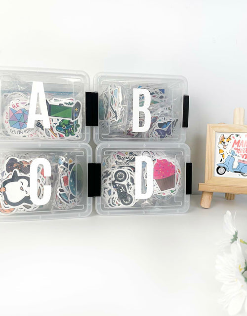 Load image into Gallery viewer, YTPZCL Waterproof Vinyl Letter Stickers White 2in 318 Count Self Adhesive
