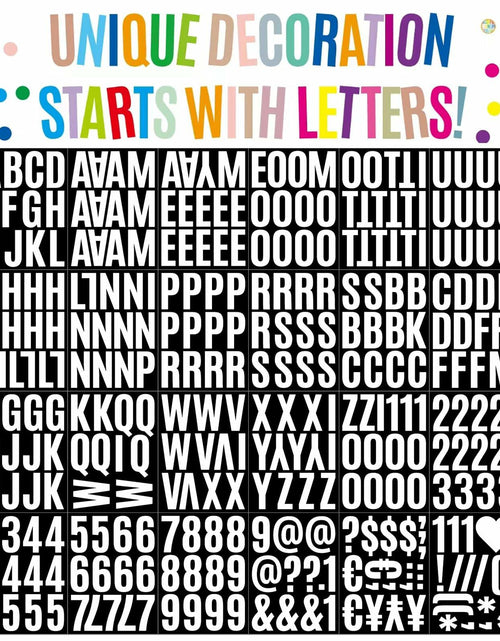 Load image into Gallery viewer, YTPZCL Waterproof Vinyl Letter Stickers White 2in 318 Count Self Adhesive
