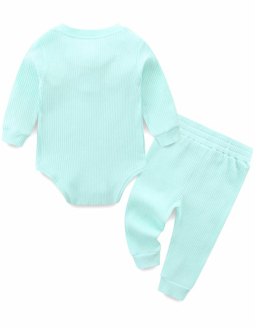 Load image into Gallery viewer, Hikido Baby Romper Cotton Onesie Toddler 12-18 Months Sky Green Size 12-18M
