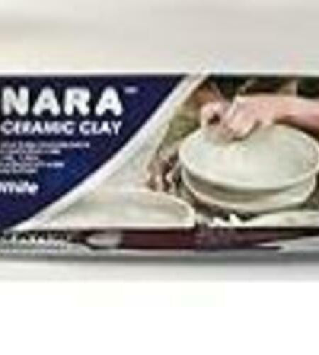 NARA Ceramic Clay 1.10lbs White Block Air Drying Modeling Sculpting