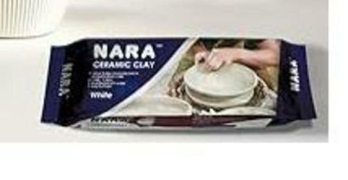 Load image into Gallery viewer, NARA Ceramic Clay 1.10lbs White Block Air Drying Modeling Sculpting
