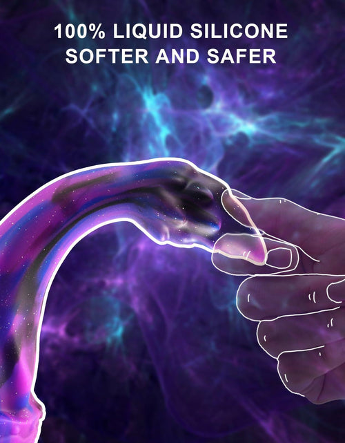 Load image into Gallery viewer, HISDOJIP 7.7in Liquid Silicone Dragon Anal Plug Trainer Purple Suction Cup
