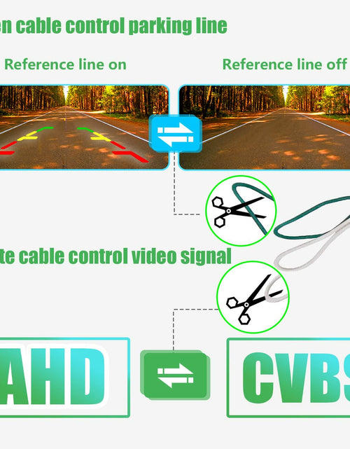 Load image into Gallery viewer, musictrip Universal AHD 1080P Car Backup Camera 180° Fisheye Night Vision
