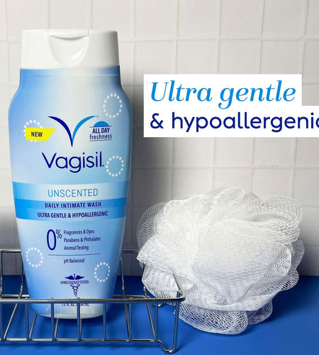 Vagisil Feminine Wash pH Balanced Gynecologist Tested Unscented 12 oz Pack 1
