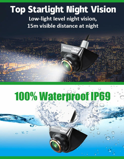 Load image into Gallery viewer, musictrip Universal AHD 1080P Car Backup Camera 180° Fisheye Night Vision
