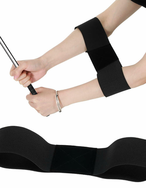 Load image into Gallery viewer, Mabor Golf Swing Training Aid Elastic Nylon Connection Band Black
