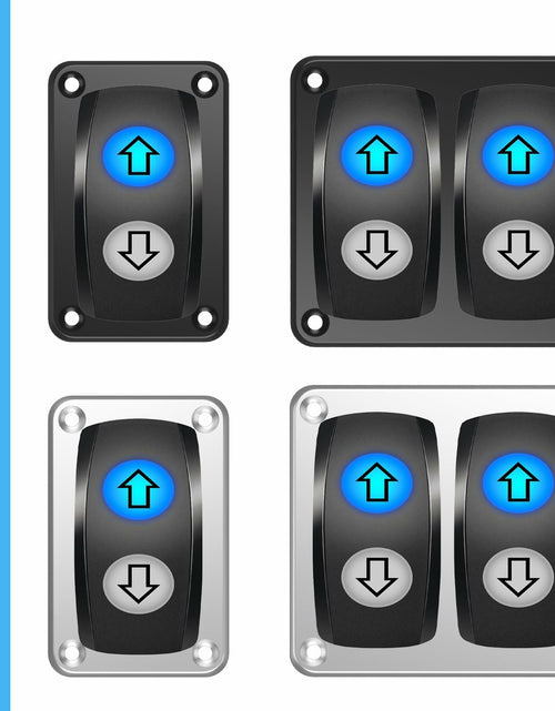 Load image into Gallery viewer, CECINIR 1 Way Zinc Alloy Silver Flush Mount Panel Button Switch Holder
