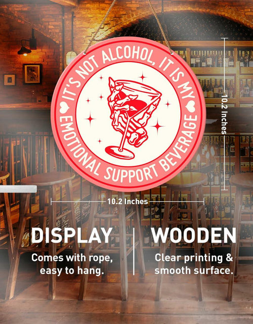 Load image into Gallery viewer, HSNBT Pink Home Bar Sign Decor Funny Drinking Wall Hanging Gift for Women
