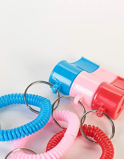 Load image into Gallery viewer, Vocoliday 24pcs Sport Whistle Bracelets with Keychain Plastic Halloween Birthday
