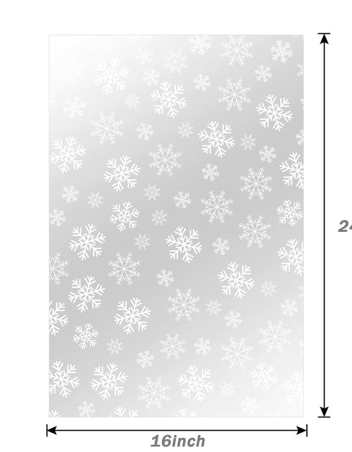 Load image into Gallery viewer, Kolewo4ever Christmas Snowflake Cellophane Bags 20pcs 16x24in Red Floral
