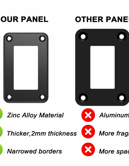 Load image into Gallery viewer, CECINIR 1 Way Zinc Alloy Silver Flush Mount Panel Button Switch Holder
