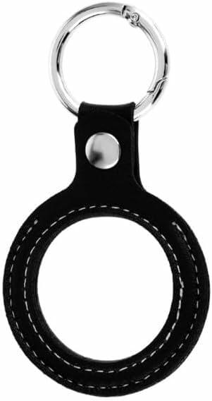 Load image into Gallery viewer, Sluswallow Black Leather Coin Holder Keychain Standard Size Black
