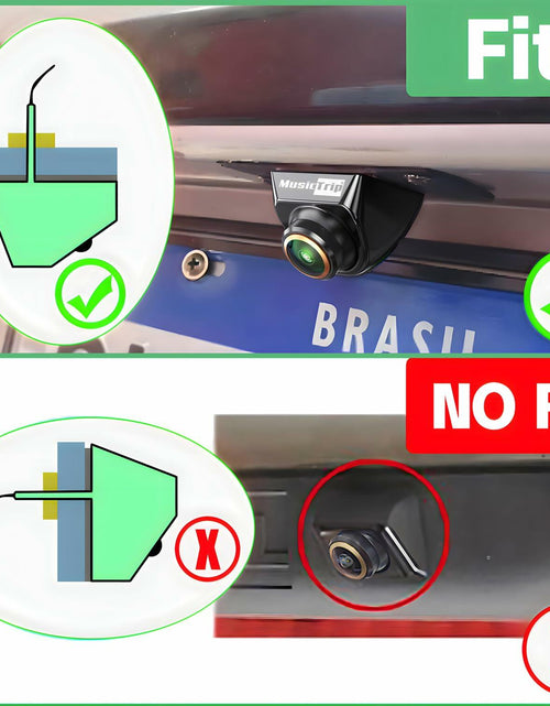Load image into Gallery viewer, musictrip Universal AHD 1080P Car Backup Camera 180° Fisheye Night Vision

