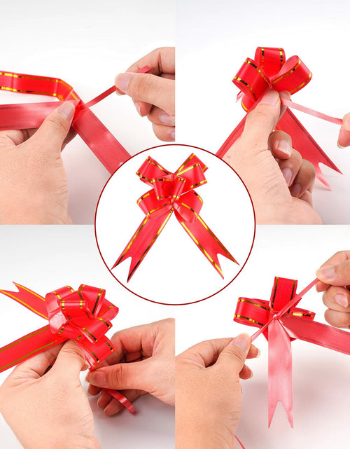Load image into Gallery viewer, Kolewo4ever Christmas Snowflake Cellophane Bags 20pcs 16x24in Red Floral
