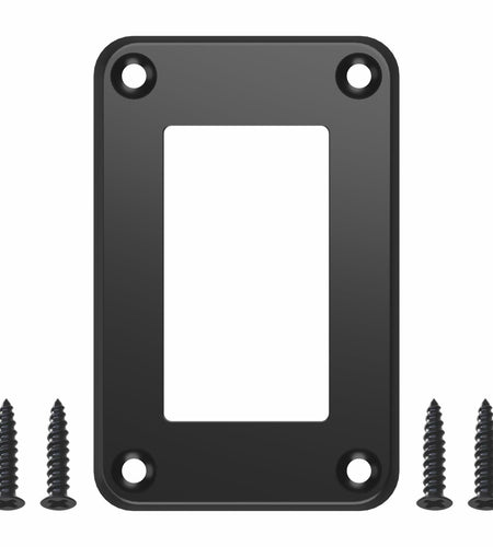 CECINIR 1 Way Zinc Alloy Silver Flush Mount Panel Button Switch Holder