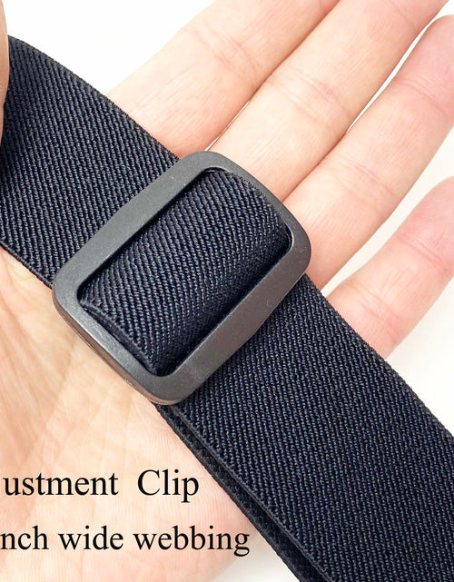 Load image into Gallery viewer, PDRMZRT Y Back Invisible Suspenders Men Big Tall Clips Black Size One Size

