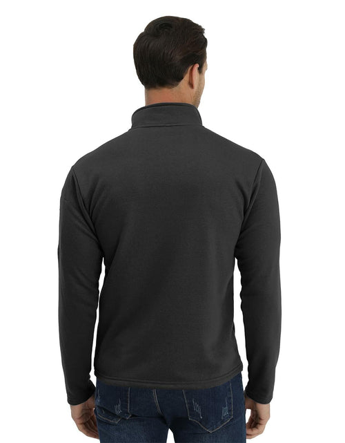 Load image into Gallery viewer, H HYFOL Men's USA Flag Graphic 1/4 Zip Pullover Sweatshirt Black Size S
