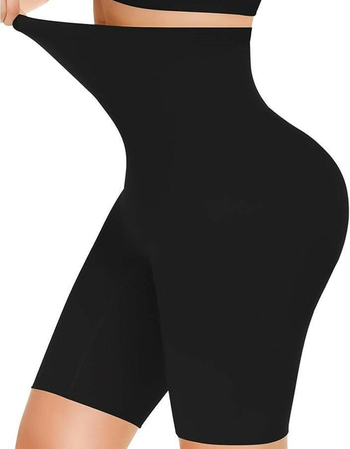 Load image into Gallery viewer, Yeblues High Waisted Tummy Control Shapewear Shorts Women Black Size L
