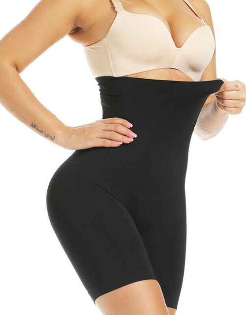 Load image into Gallery viewer, Yeblues High Waisted Tummy Control Shapewear Shorts Women Black Size L
