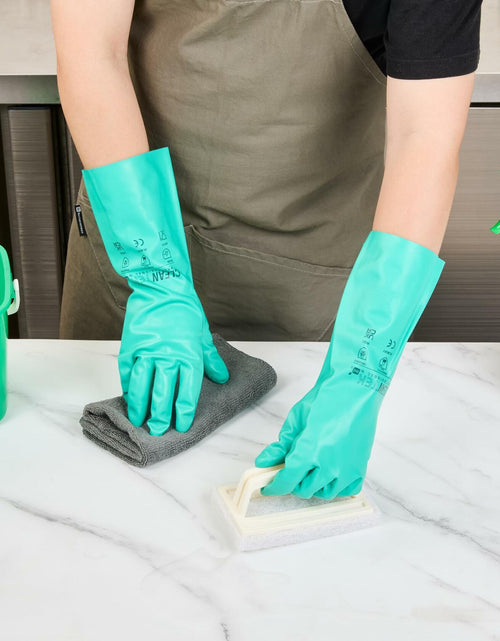 Load image into Gallery viewer, Clean Tek Professional 15 Mil Small Green Nitrile Gloves 1 Pair
