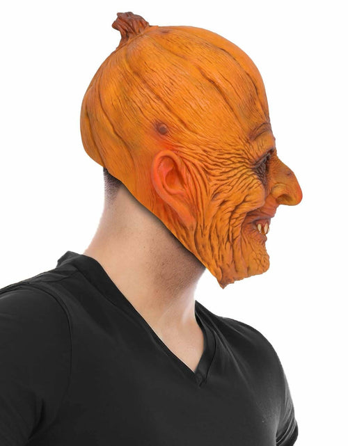Load image into Gallery viewer, stepsin Scary Pumpkin Mask Full Head Latex Halloween Cosplay Monster
