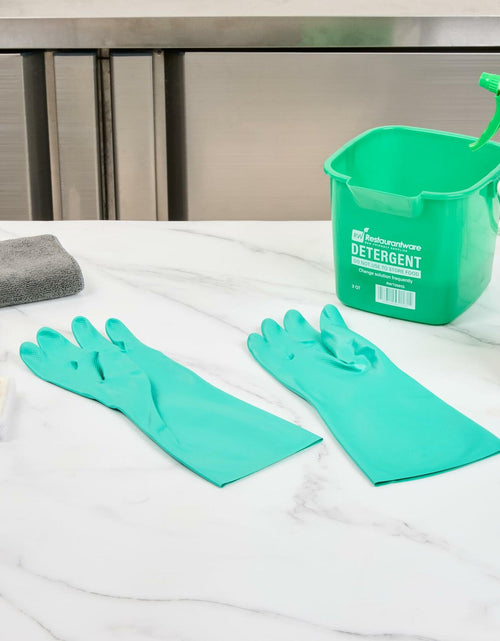 Load image into Gallery viewer, Clean Tek Professional 15 Mil Small Green Nitrile Gloves 1 Pair

