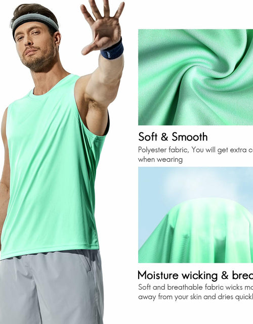 Load image into Gallery viewer, Haimont Sleeveless Workout Shirt UPF 50+ Quick Dry Orange Size XXL
