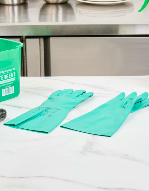 Load image into Gallery viewer, Clean Tek Professional 15 Mil Small Green Nitrile Gloves 1 Pair
