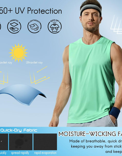 Load image into Gallery viewer, Haimont Sleeveless Workout Shirt UPF 50+ Quick Dry Orange Size XXL

