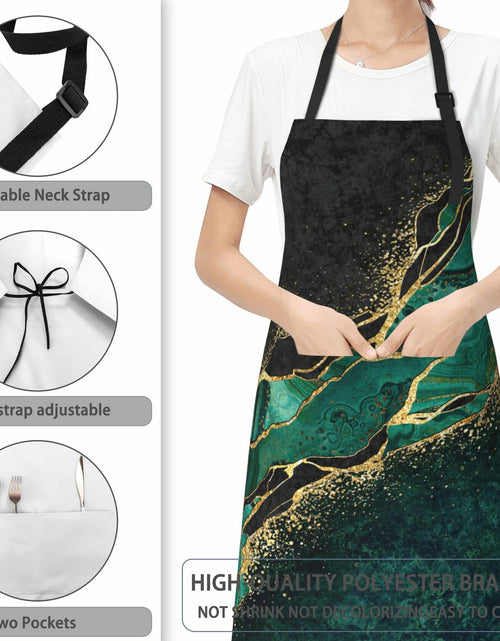 Load image into Gallery viewer, CIAIDU Art Colorful Mushroom Kitchen Bib Apron with 2 Pockets Size 28x33in
