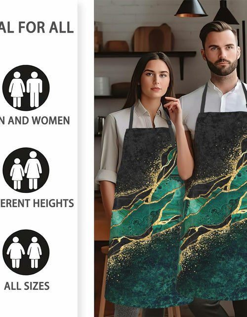 Load image into Gallery viewer, CIAIDU Art Colorful Mushroom Kitchen Bib Apron with 2 Pockets Size 28x33in
