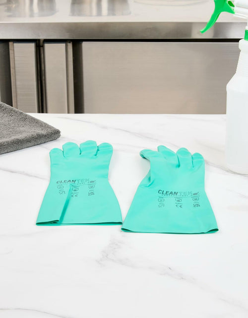 Load image into Gallery viewer, Clean Tek Professional 15 Mil Small Green Nitrile Gloves 1 Pair

