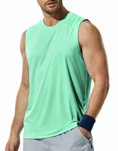 Load image into Gallery viewer, Haimont Sleeveless Workout Shirt UPF 50+ Quick Dry Orange Size XXL
