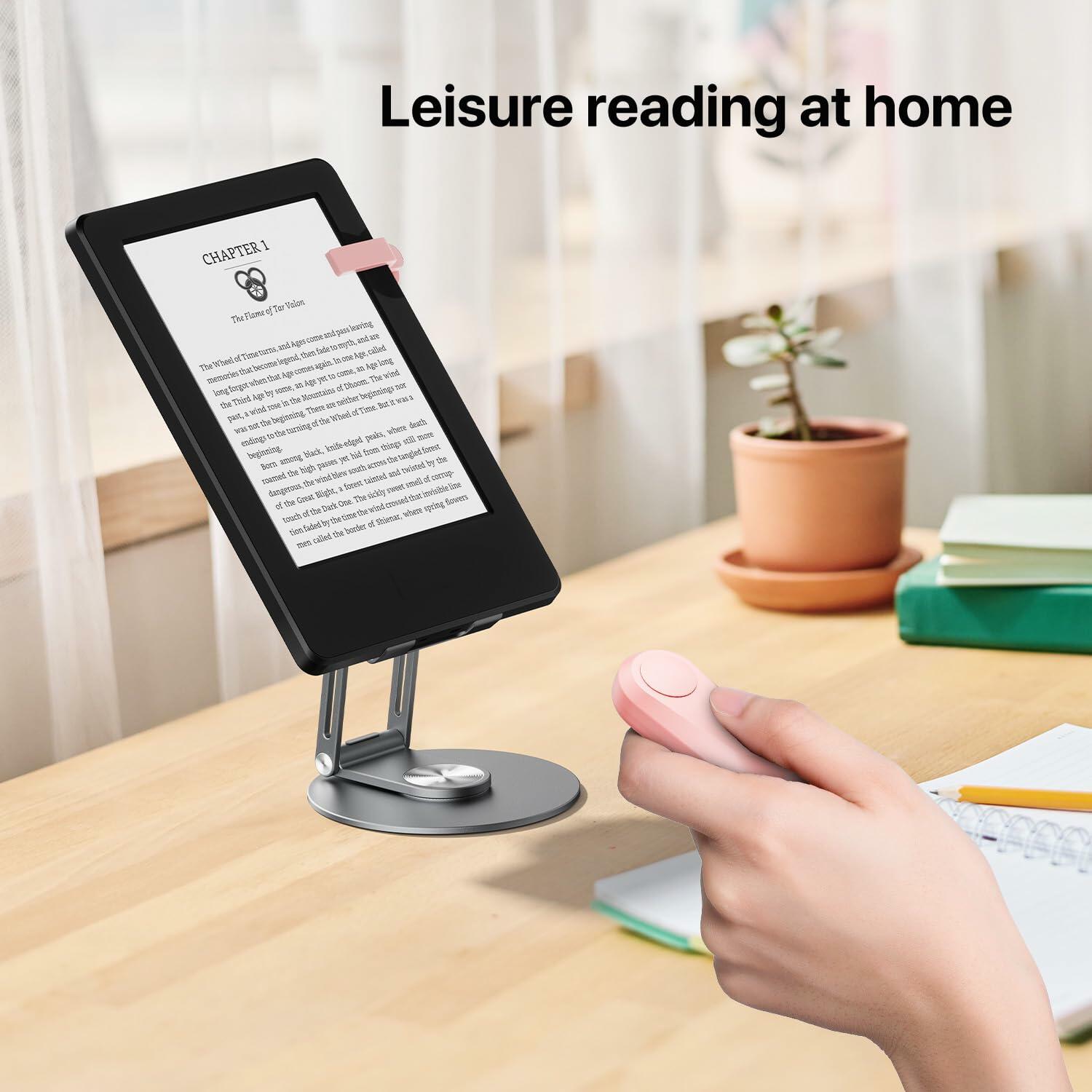 Sycelu RF Remote Control Page Turner for Kindle Paperwhite Oasis Kobo Pink