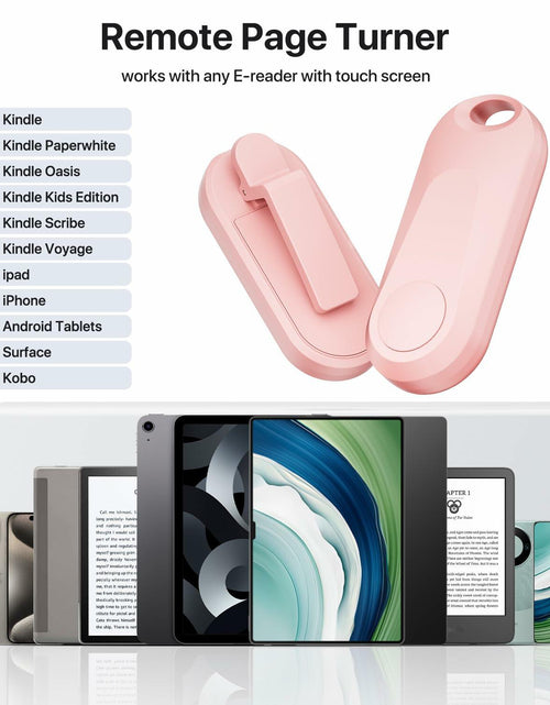 Load image into Gallery viewer, Sycelu RF Remote Control Page Turner for Kindle Paperwhite Oasis Kobo Pink
