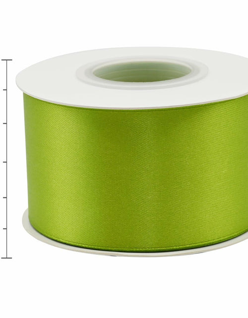 Load image into Gallery viewer, Simplegoal Double Face Olive Green Satin Ribbon 2in x 50yd Polyester
