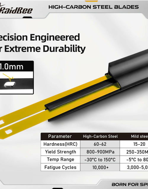 Load image into Gallery viewer, Raidbee Windshield Wiper Blades Set 26"+18" Front 16" Rear Subaru Outback 3pc
