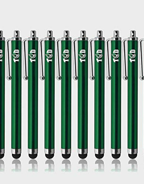 Load image into Gallery viewer, THE CASE DOCTOR TCD 10-Pack Green Stylus Pen Set Universal Capacitive
