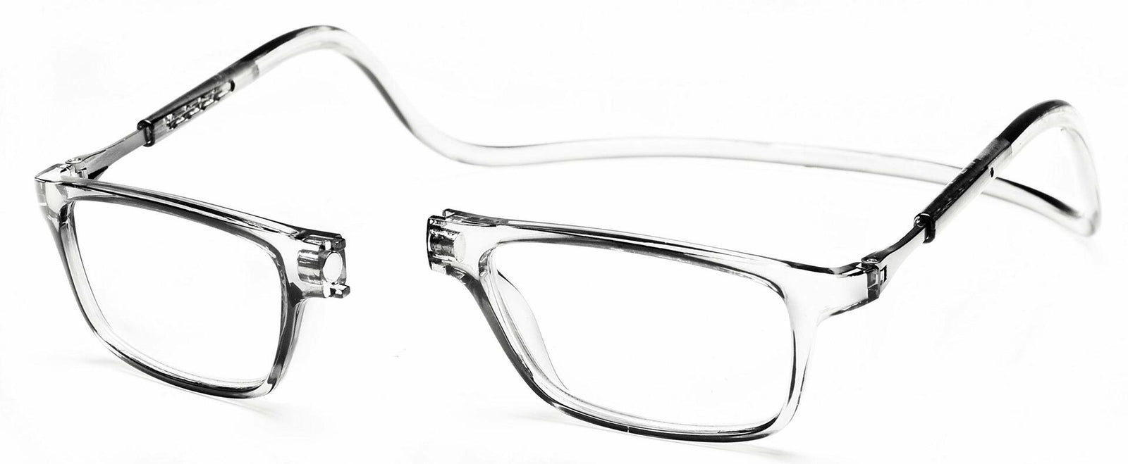 PESMUKO Magnetic Reading Glasses Adjustable Front Connect Clear G1 +3.50