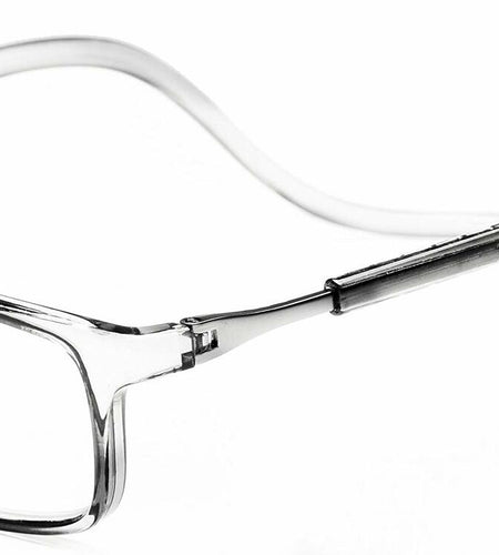PESMUKO Magnetic Reading Glasses Adjustable Front Connect Clear G1 +3.50