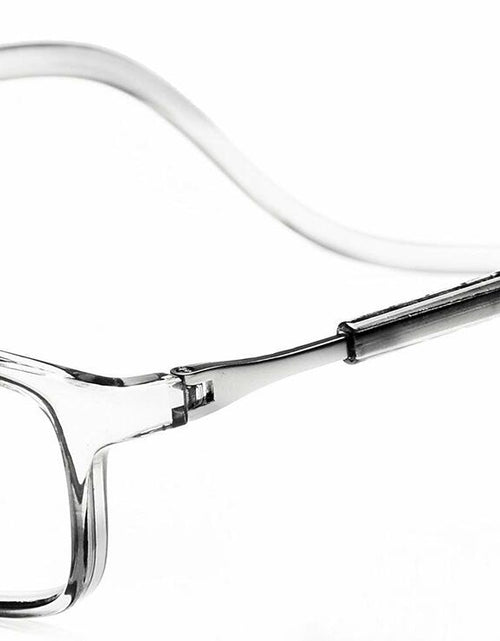 Load image into Gallery viewer, PESMUKO Magnetic Reading Glasses Adjustable Front Connect Clear G1 +3.50
