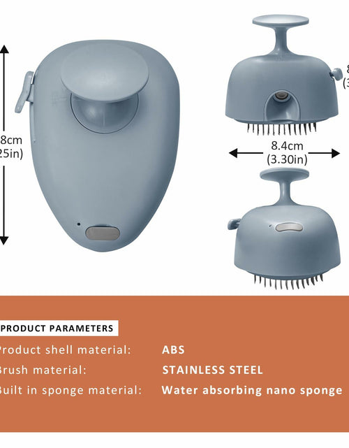 Load image into Gallery viewer, NAHANGPET 4-in-1 Rechargeable Cat Steam Brush Shedding Comb Blue
