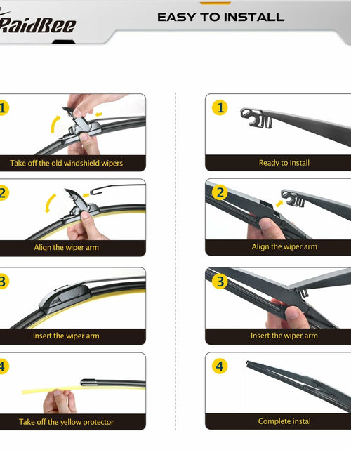 Load image into Gallery viewer, Raidbee Windshield Wiper Blades Set 26"+18" Front 16" Rear Subaru Outback 3pc
