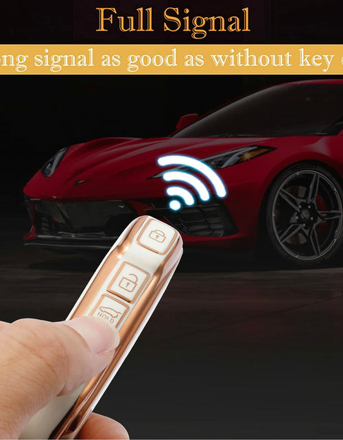 Load image into Gallery viewer, Bububulk Kia Key Fob Cover Soft TPU Leather Keychain for Ceed Cerato Black
